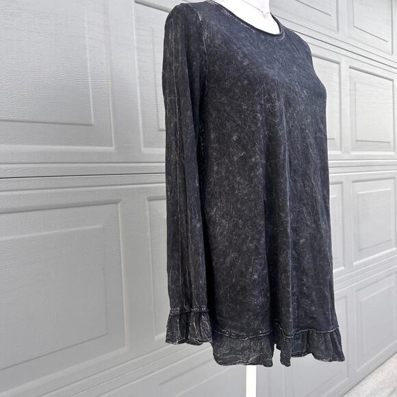Altard State Size Small Black Marled Flowy Dress - Picture 4 of 6